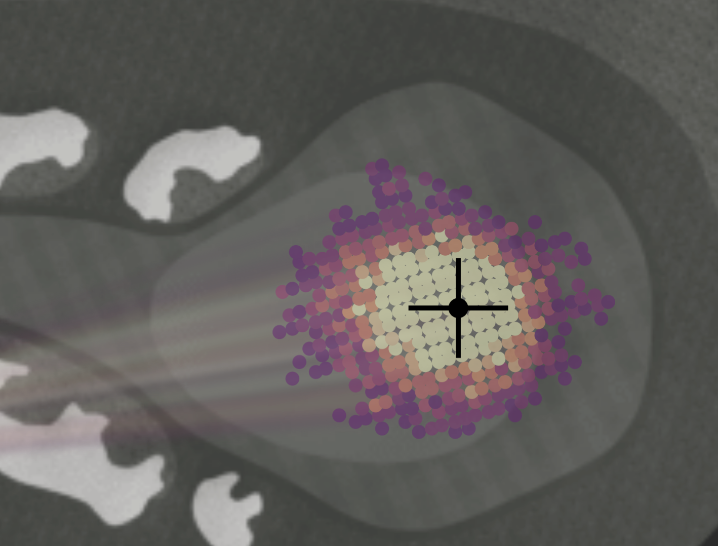 Golf course optimal target zone visualization with probability mapping and strategic landing areas